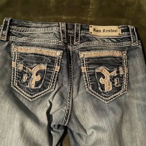 Super cute rock revival jeans